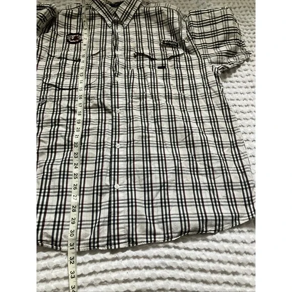 Columbia Mens Sz L Gamecocks Shirt Super Bonehead PFG Fishing Sports USC NCAA - Picture 6 of 10